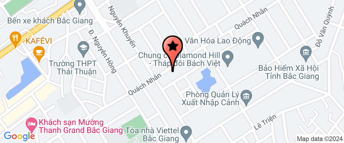 Map go to Ngoc Gia Bac Giang Trading and Service Company Limited