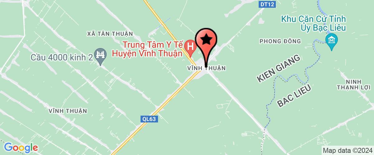 Bản đồ đến Kho Bạc Nhà Nước Vĩnh Thuận - KG