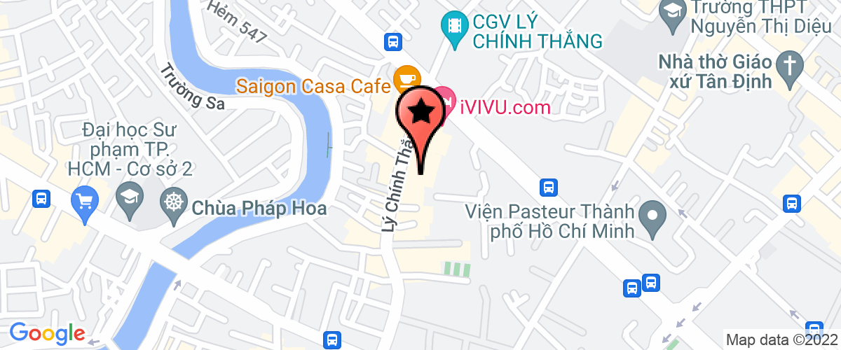 Map go to Hoi Trien Lam Ho Chi Minh City Market Company Limited