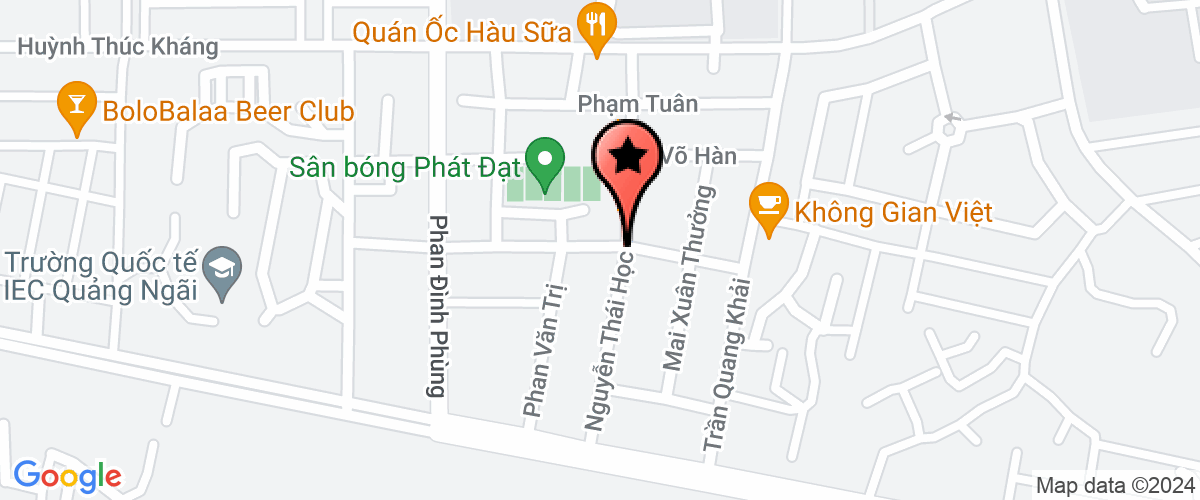 Map go to My Khe Villas Resort Corporation
