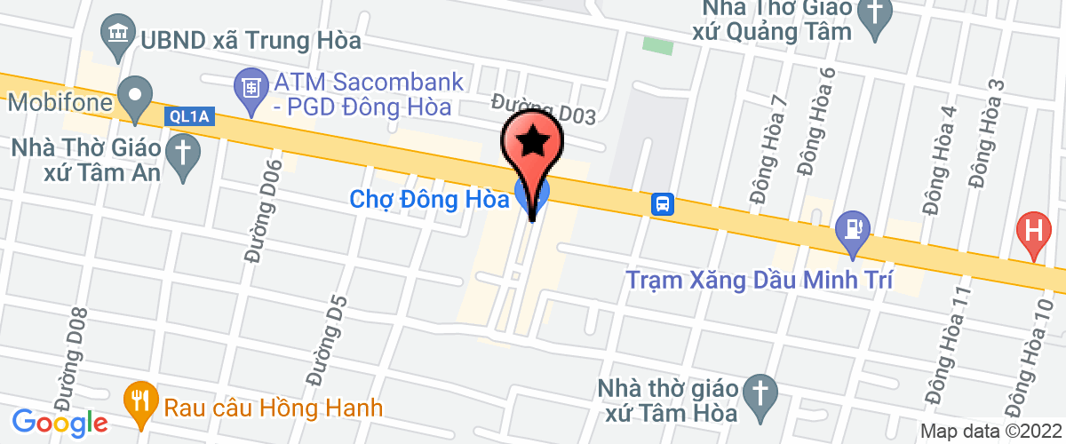 Map go to Hoang Trang Gold And Silver Private Enterprise