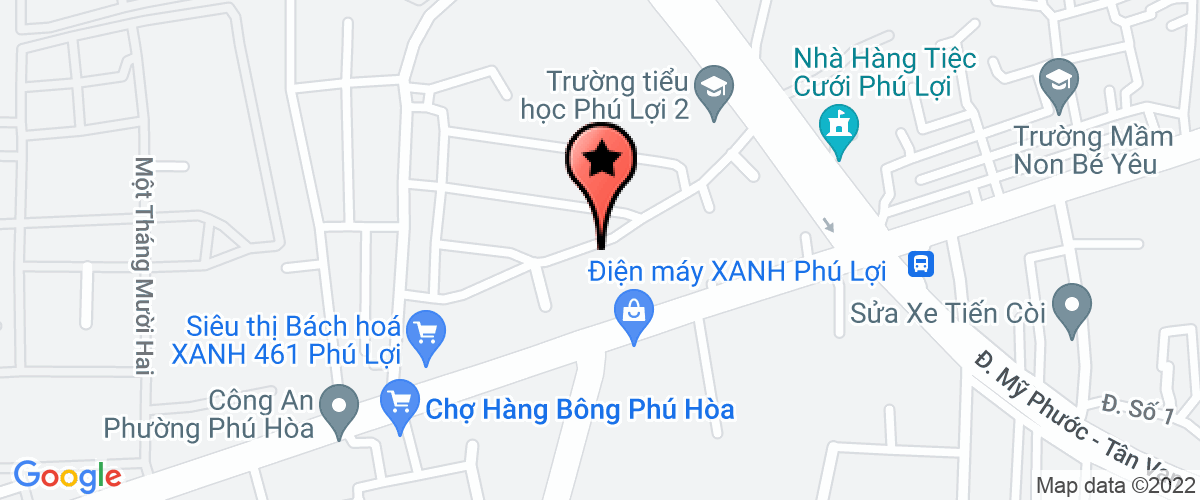 Bản đồ đến Công Ty TNHH Phát Đạt Hùng Tiến