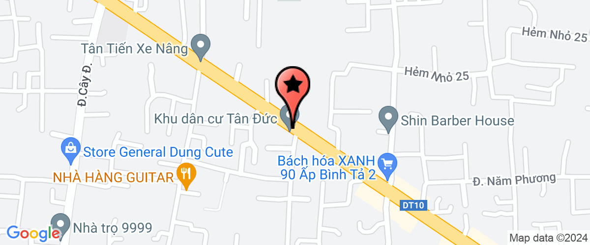 Map go to Branch of Thien Ha Shidax in Long An Company Limited