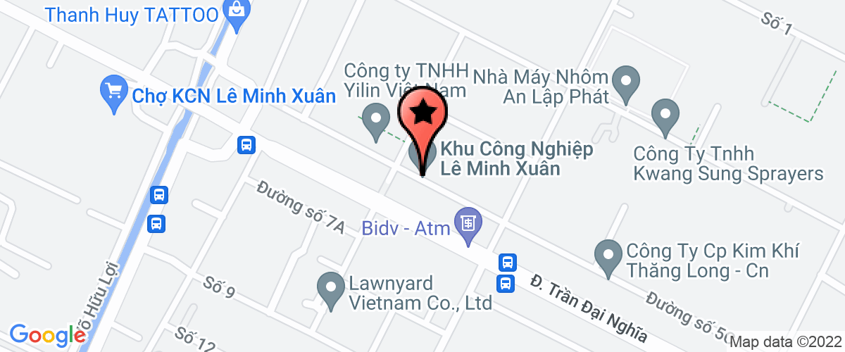 Map go to Hue Thanh Hue Cuong Company Limited