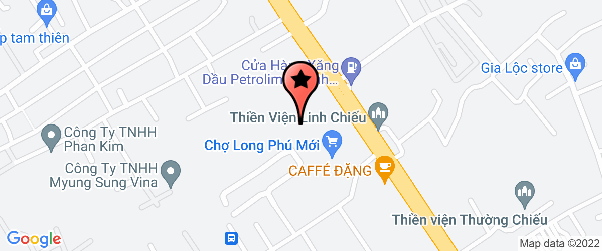 Bản đồ đến Cty TNHH Một Thành Viên Phan Kim