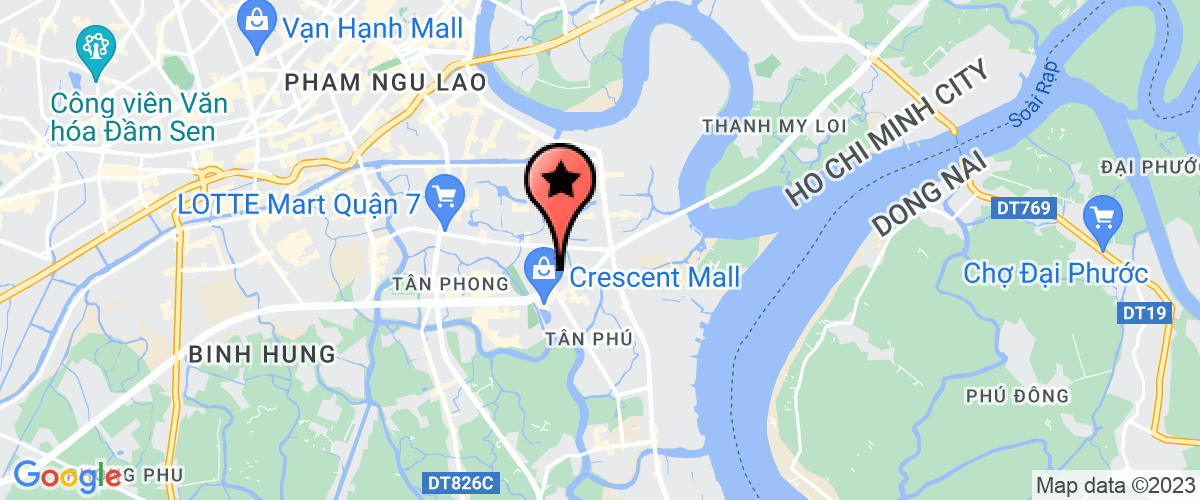 Map go to Branch of Great Canyon in Ho Chi Minh City Company Limited