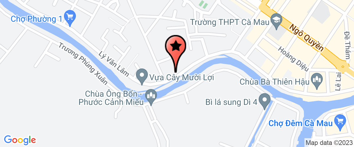 Map go to Hoang Tin Ca Mau Service Trading Construction Company Limited