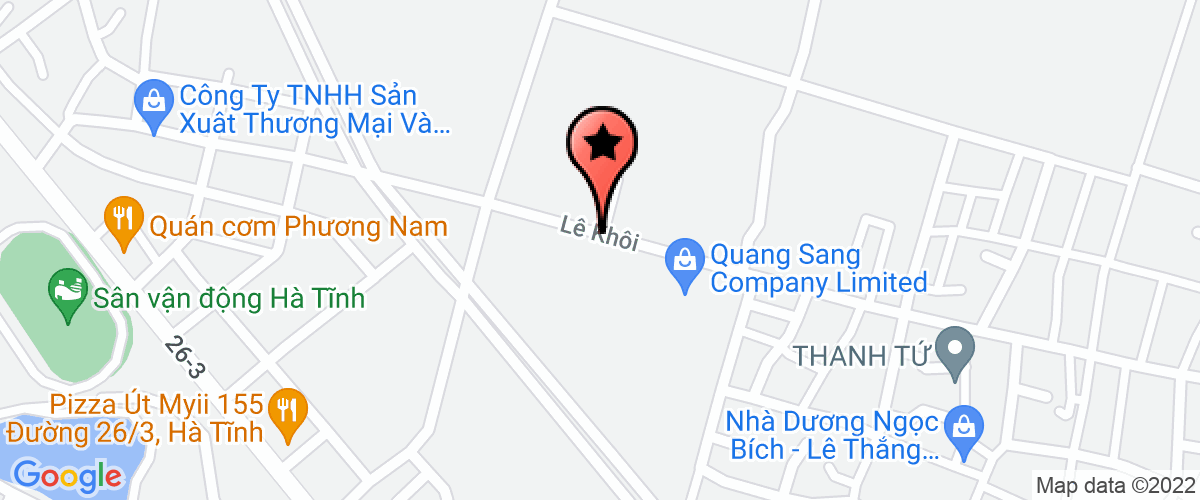 Map go to So 8 Ha Tinh Construction And Trading Joint Stock Company
