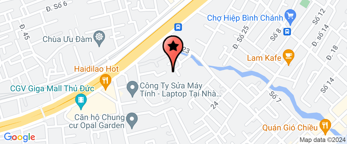 Map go to Vy Nga Hotel Service Company Limited