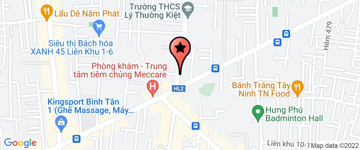 Map go to Dien Phu Sport Service Trading Company Limited