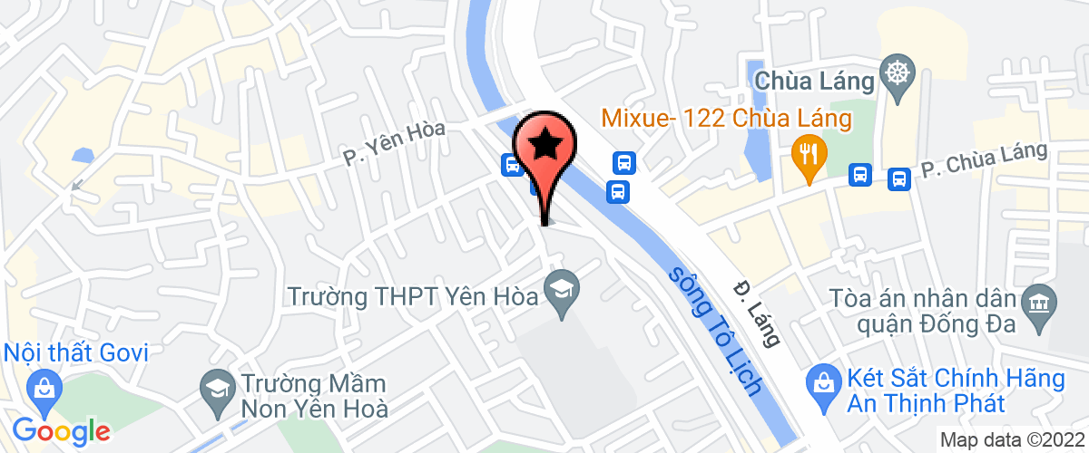 Map go to Viet Nam Techcert Science and Technology Service Joint Stock Company
