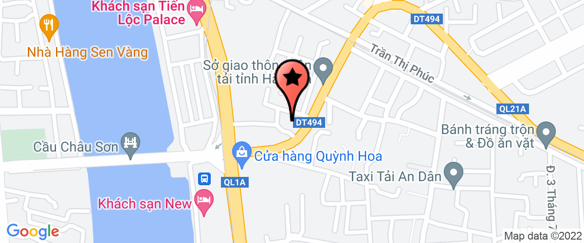 Map go to co phan Vinh Thinh Company