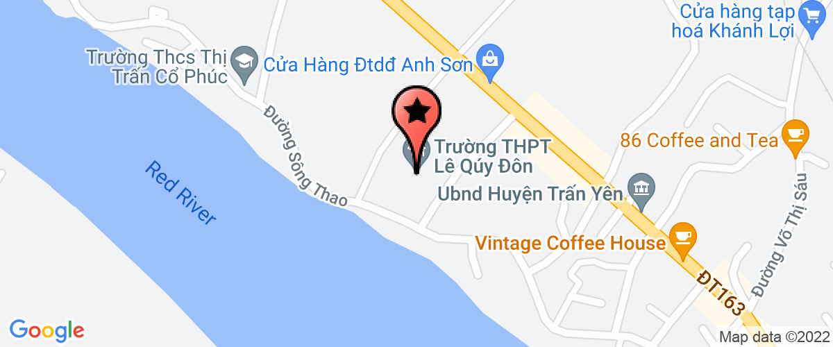 Map go to Van phong Uy Tran Yen District