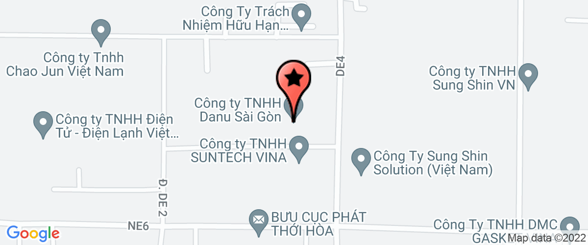Map go to CoNG TY DANU SaI GoN (Nop ho thue NTNN) Limited