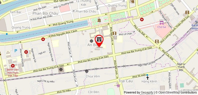 Map go to Cat Linh Funeral Service Trading Joint Stock Company