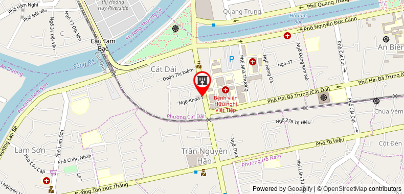 Map go to Hoa Dang International Shipping Company Limited