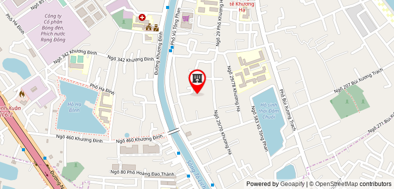 Map go to Havico Ha Noi Construction Consultant Joint Stock Company