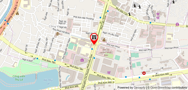 Map go to Branch of Ha Noi University Access Centre VietNam Company Limited
