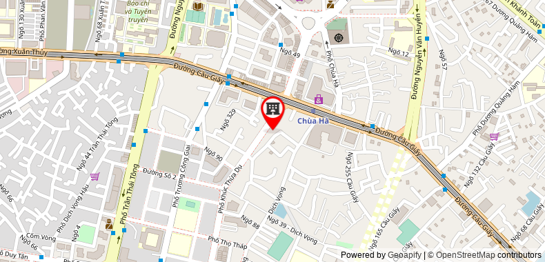 Map go to Thien Binh Human Resource Joint Stock Company