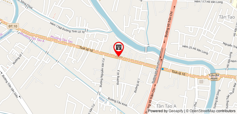 Map go to Dt XD TM Tin Thanh Company Limited