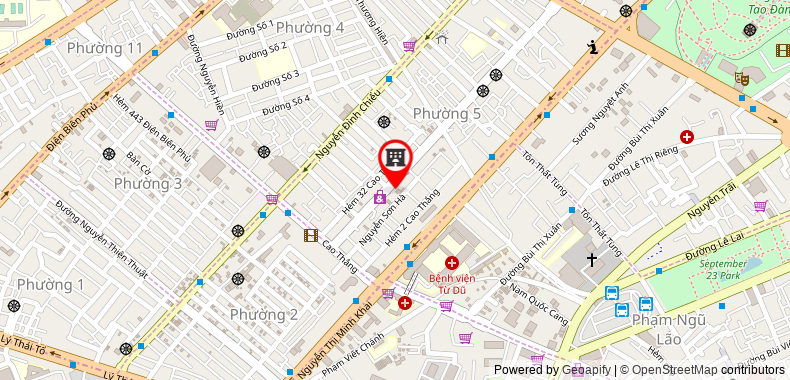 Map go to Cai Dau VietNam Production Trading Company Limited