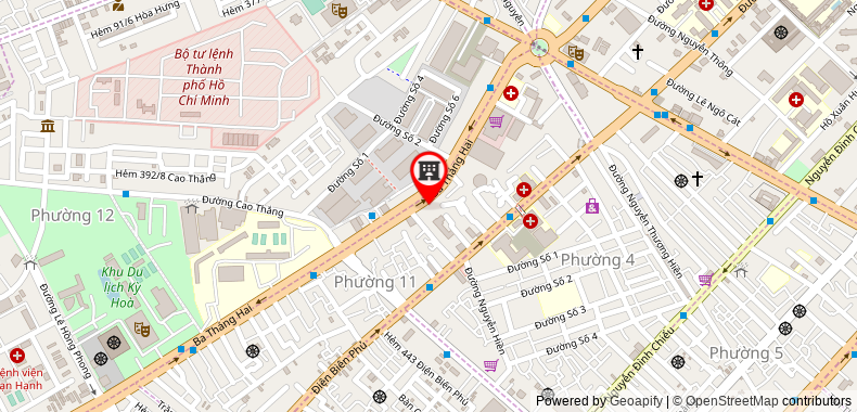 Map go to Doi No Phuong Nam Service Company Limited