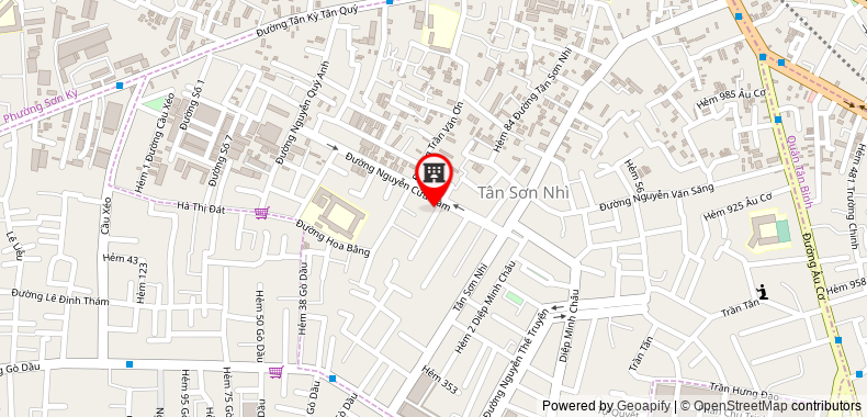 Map go to Hung Thanh Import Export Service Trading Production Company Limited