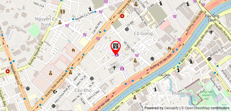 Map go to Dinh Dai Huu Medical Joint Stock Company