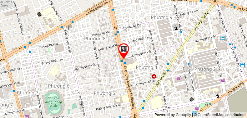Map go to Sao Vang Technology Joint Stock Company