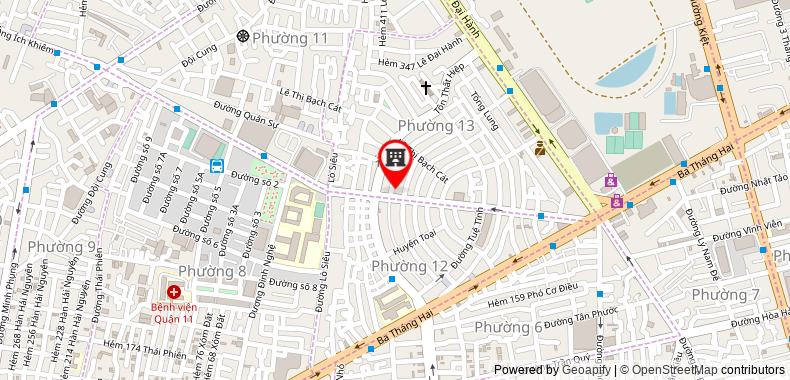 Map go to Nha Xanh Service Trading Company Limited