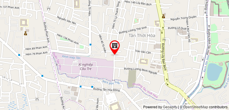 Map go to Tan Van Luc Trading Production Company Limited
