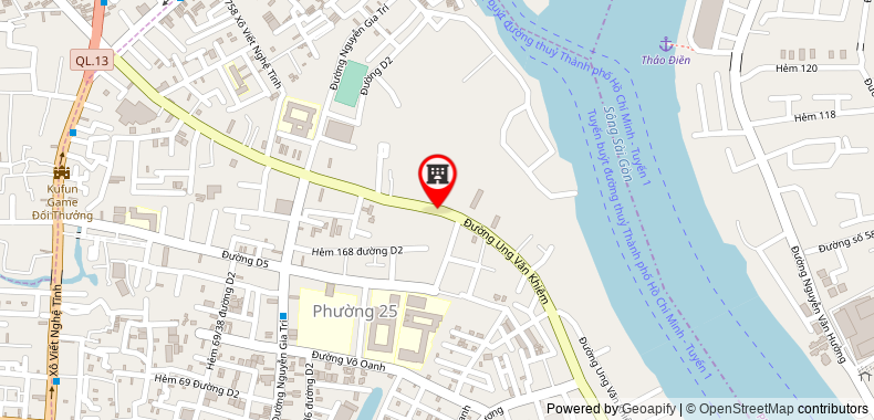 Map go to Representative office of Binh Thanh Tam Nhin Dai Hung 668 Company Limited