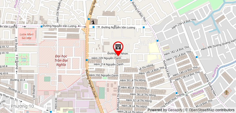 Map go to Tran Diep Khanh Medical Investment Company Limited