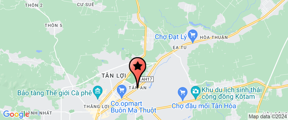 Map go to Truong Trung Cap Buon ma thuot Law