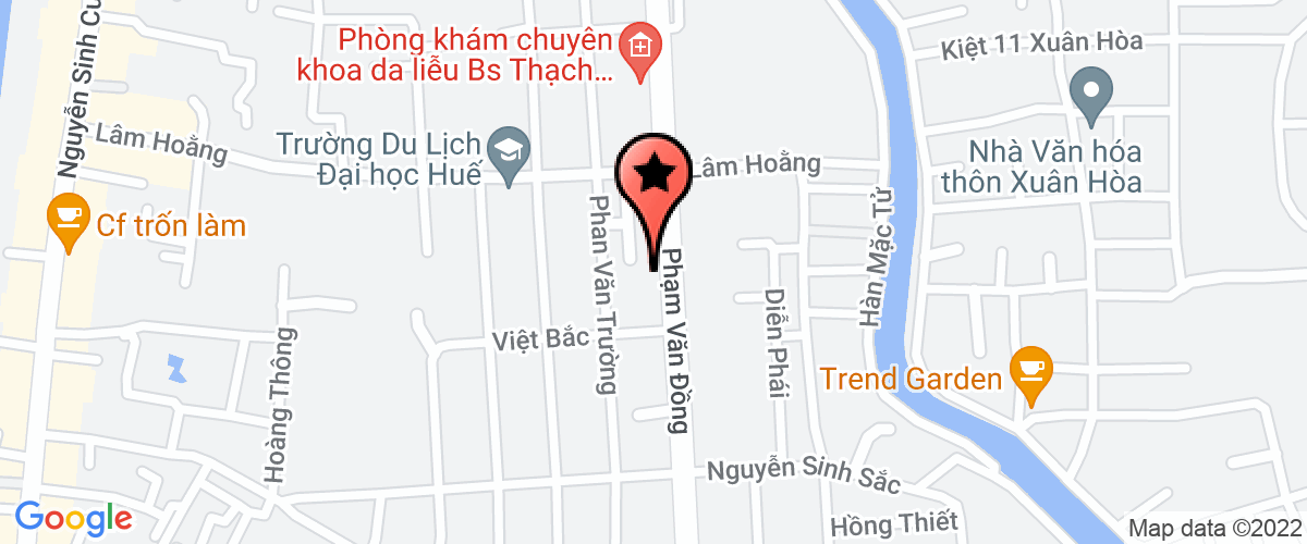 Map go to Thuong Lo (Nop ho nha thau) Hydroelectric Joint Stock Company