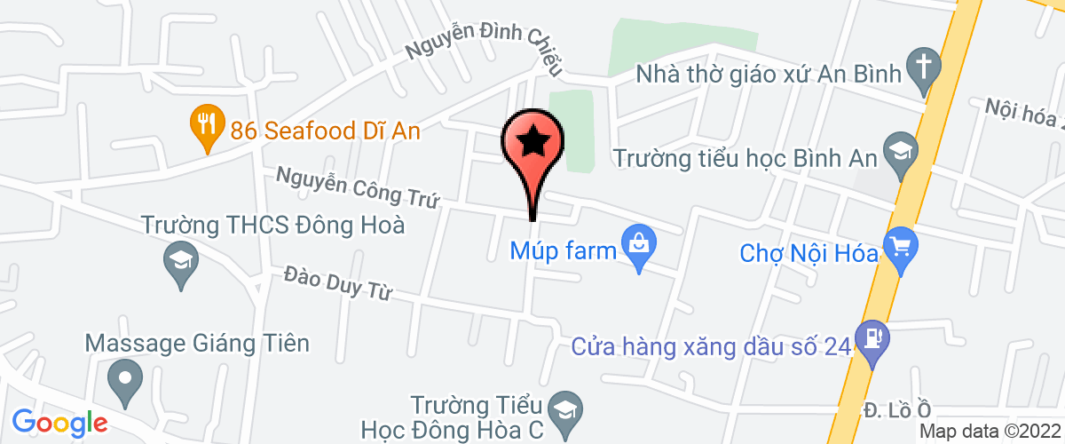 Map go to Canh Quan Xanh Bao Lam Company Limited