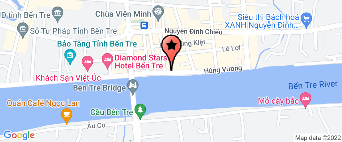 Map go to Khuyen Nong - Khuyen Ngu Ben Tre Center