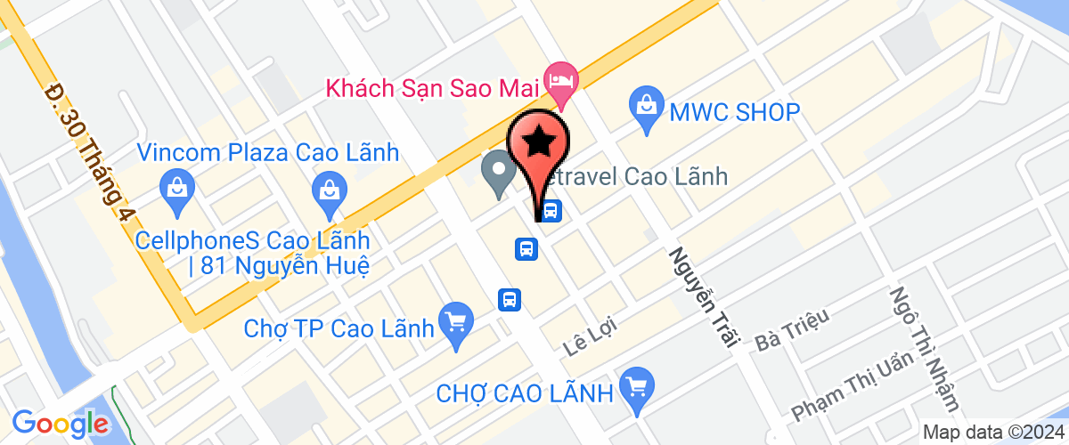 Map go to Branch of Cao Lanh  Chuyen Phat Nhanh Phuong Trang Futa Service Joint Stock Company