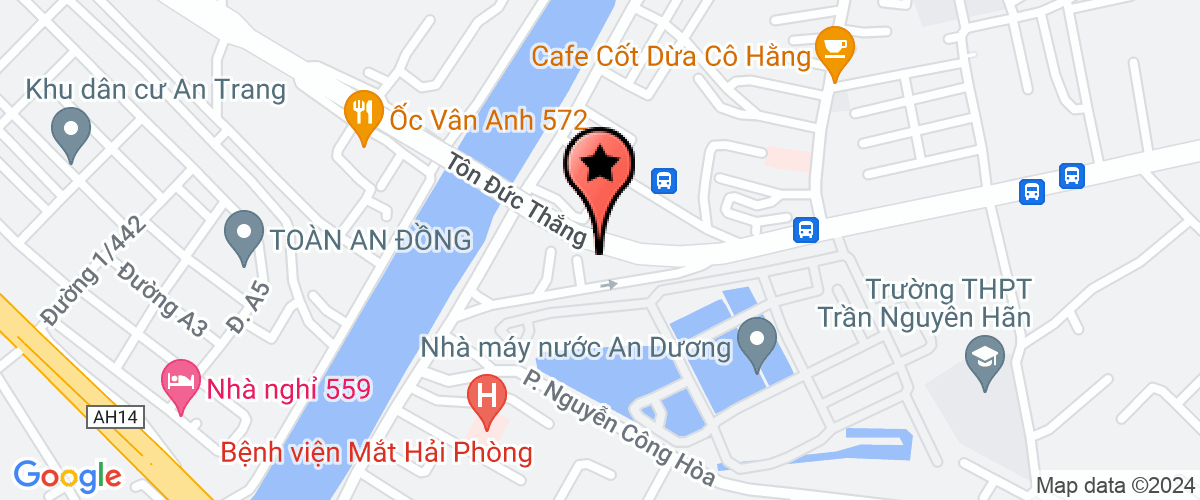 Bản đồ đến Công Ty Trách Nhiệm Hữu Hạn Vận Tải Bus Hải Phòng