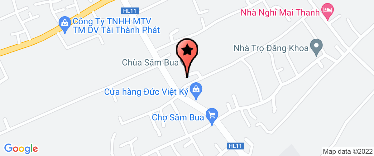 Map go to UBND Xa Luong Hoa Chau Thanh District