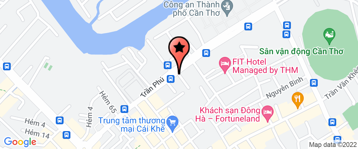 Map go to Truong Pho thong Thai Binh Duong Can Tho