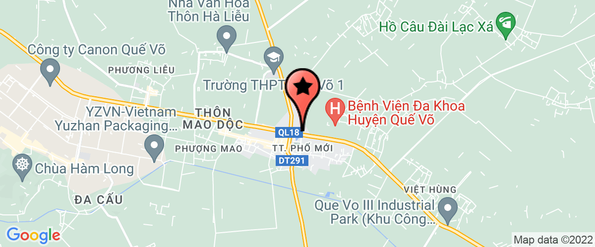 Map go to Tram khuyen nong Yen Phong District