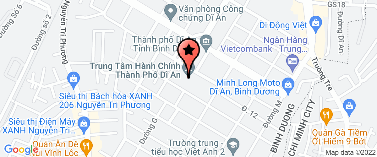 Bản đồ đến Công Ty TNHH Thương Mại Dịch Vụ Ánh Dương Hồng