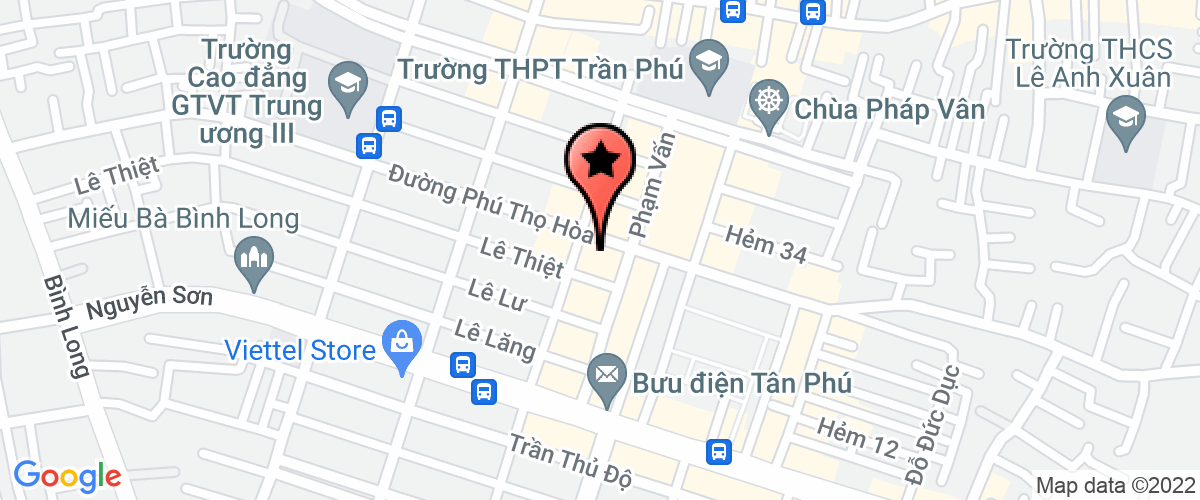 Map go to Ie Viet Import Export Trading Service Company Limited