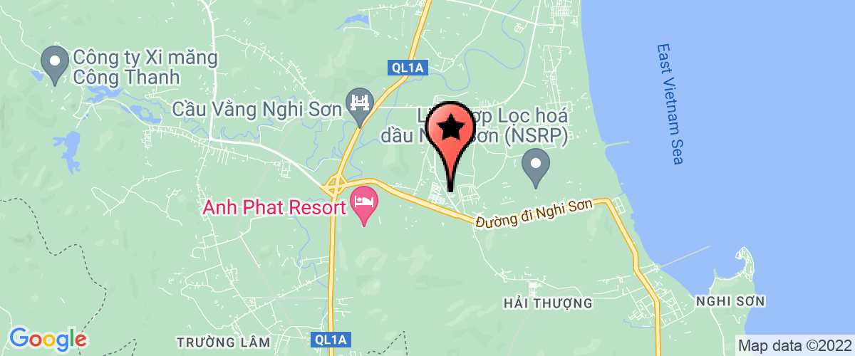 Map go to INNOVGREEN Thanh Hoa(nop thay nha thau) Company Limited