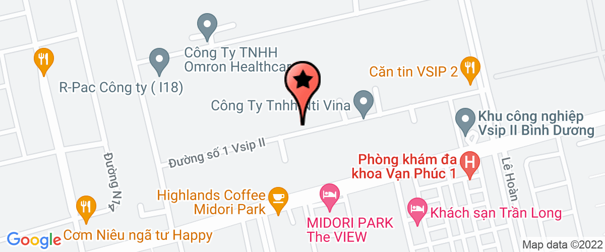 Bản đồ đến Công Ty TNHH Vietnam Shengfeng Printing & Packaging