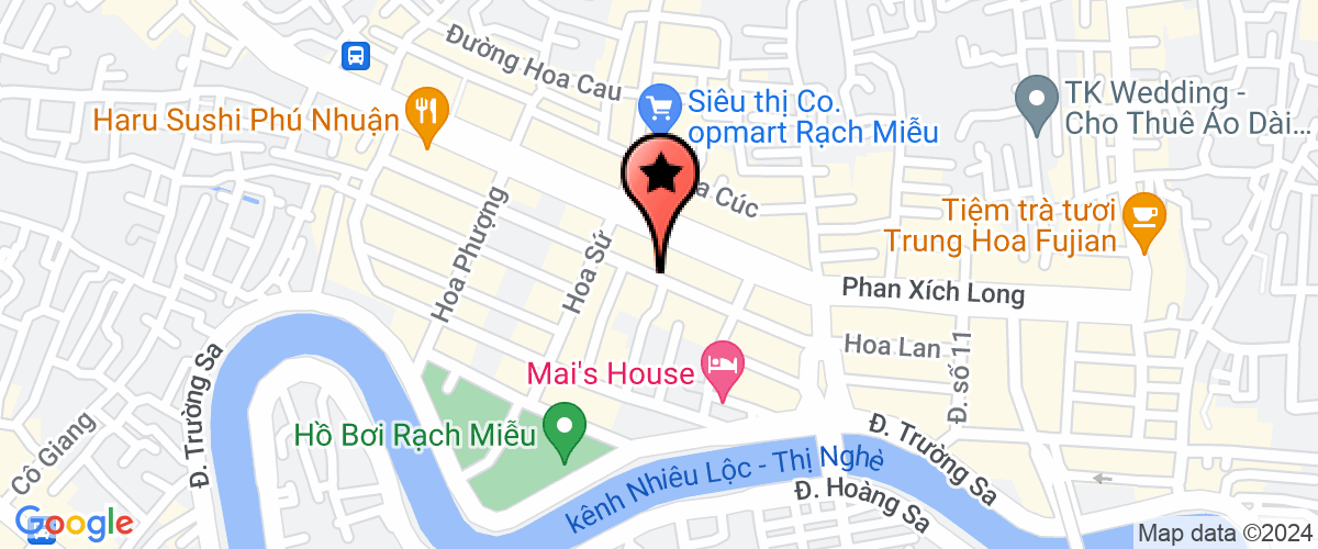 Map go to Nha Khoa Sen Vang Company Limited