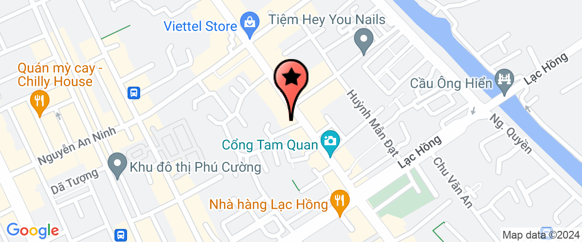 Map go to Tham My Queen Spa Company Limited