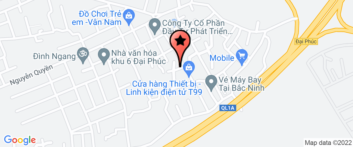 Map go to Tham My Hoang Linh Training Joint Stock Company