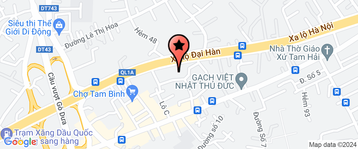 Map go to Thien Son Construction Mechanical Company Limited